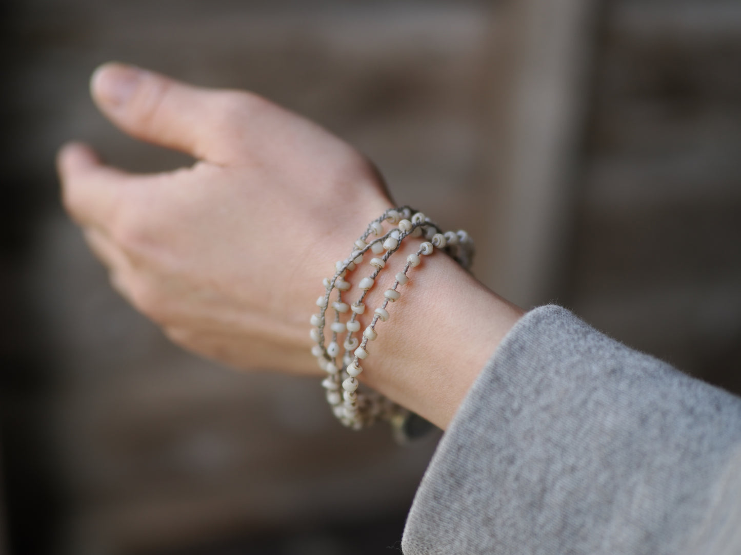 -Bonda beads- '4line' braid