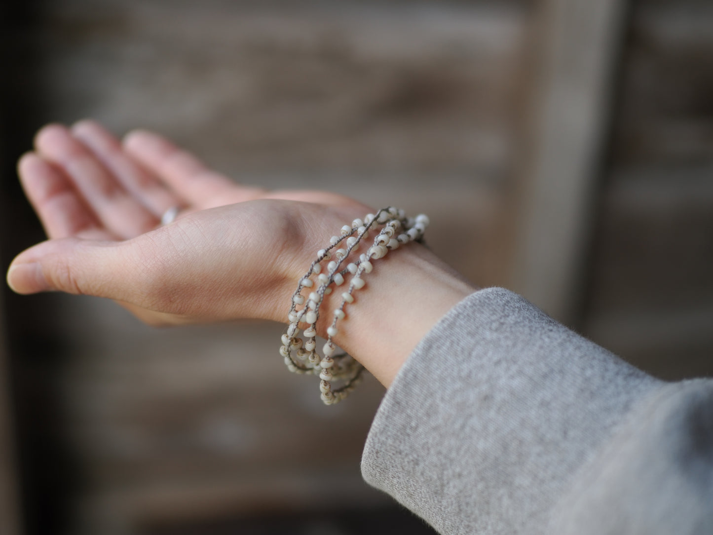 -Bonda beads- '4line' braid