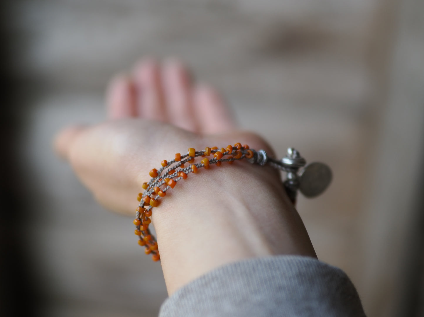 -Bonda beads- '4line' braid