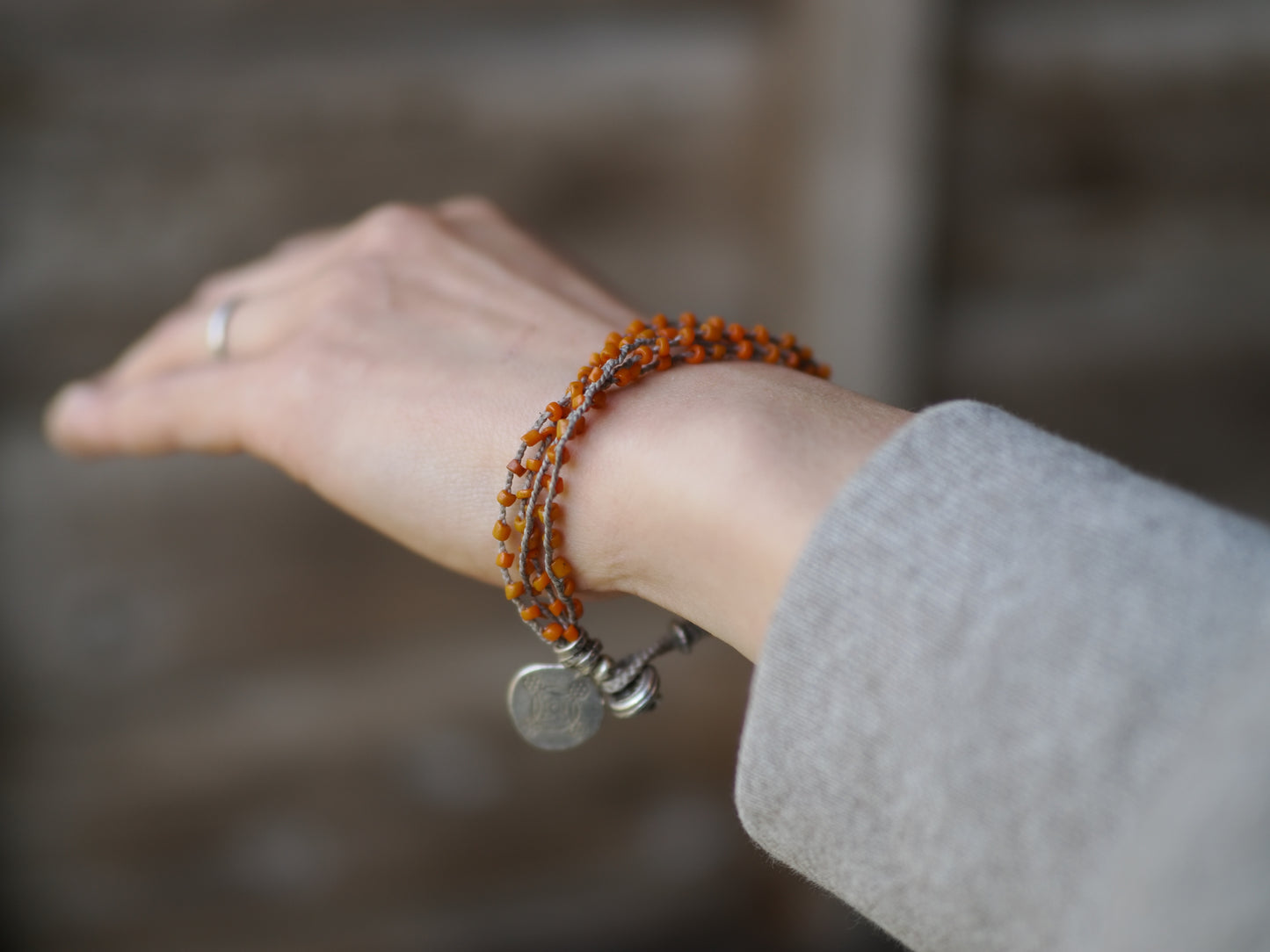 -Bonda beads- '4line' braid