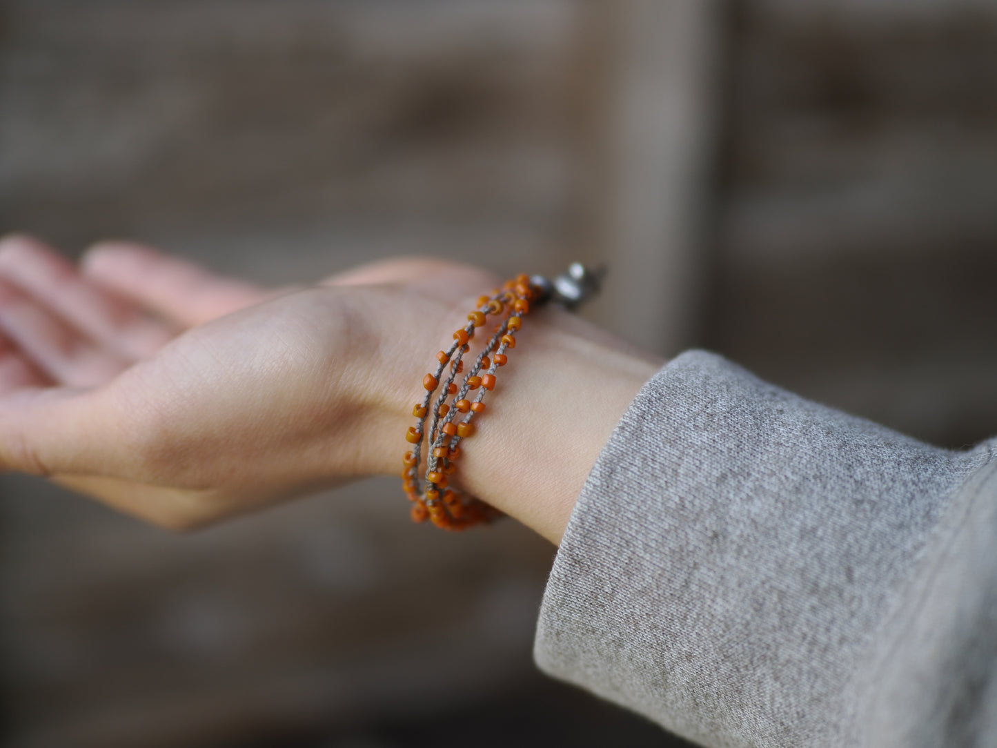 -Bonda beads- '4line' braid