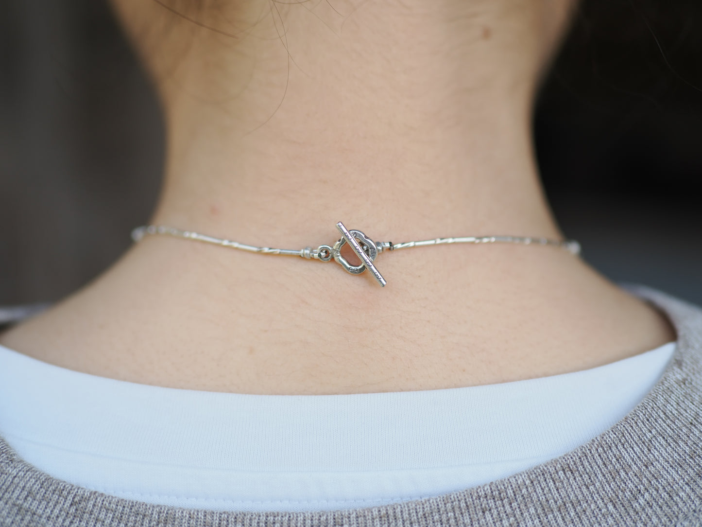 -Black spinel- silver BIB