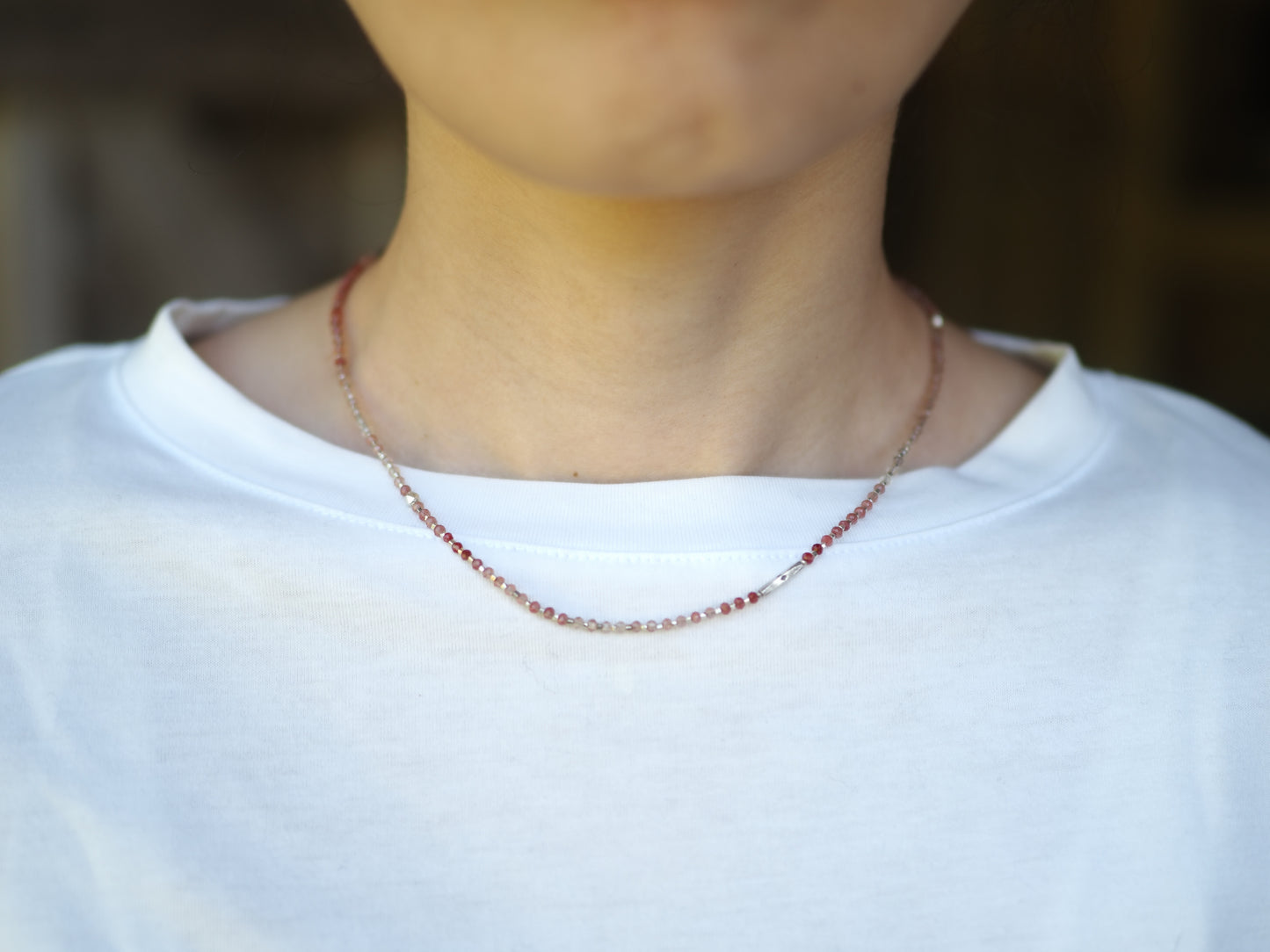 'andesine・silver' choker