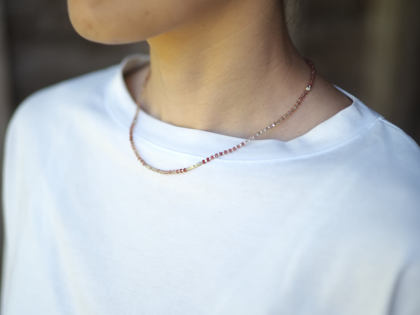 'andesine・silver' choker