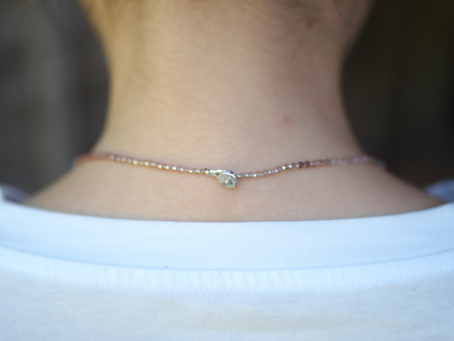 'andesine・silver' choker
