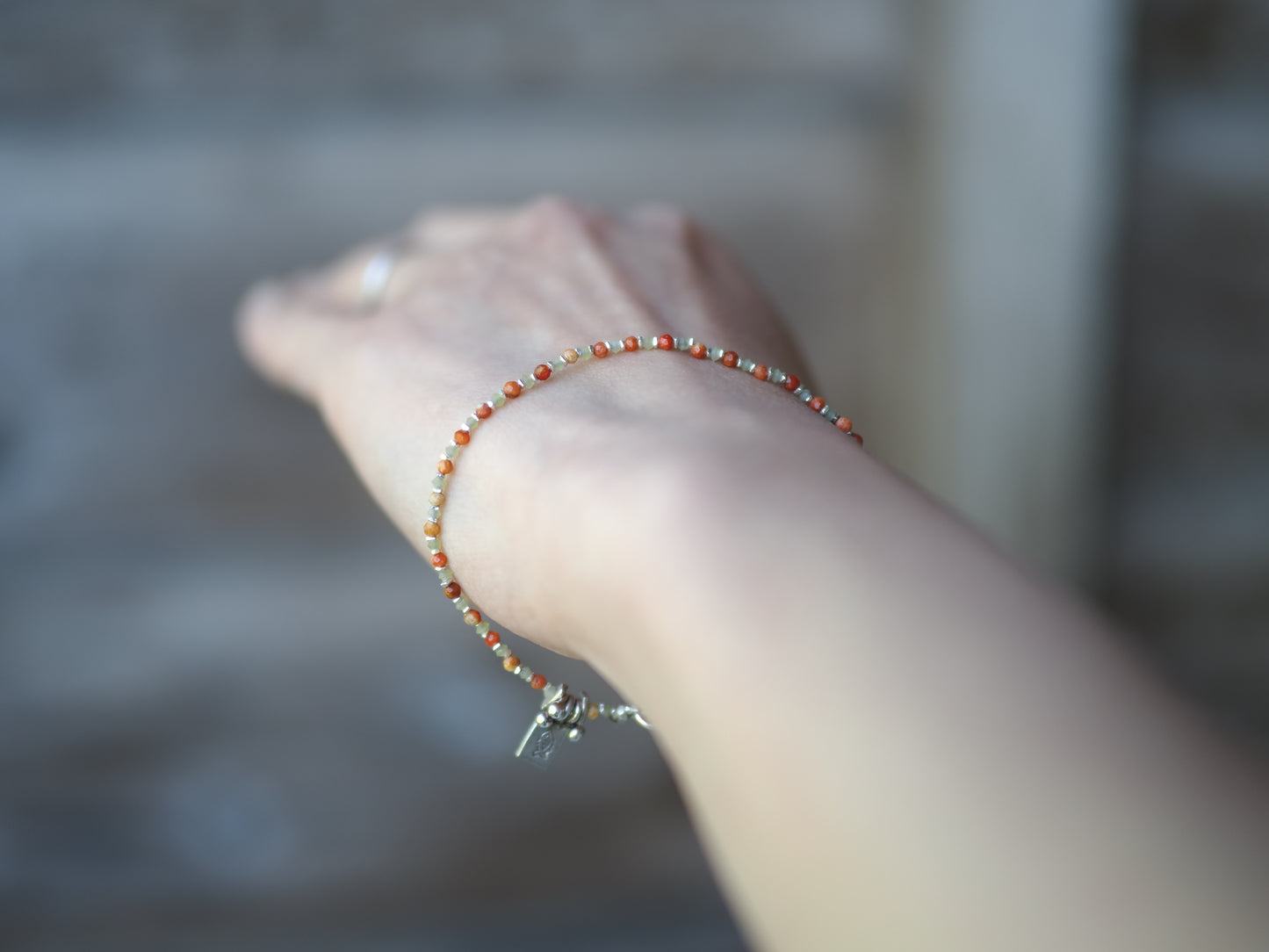 'sponge coral・jade・silver'