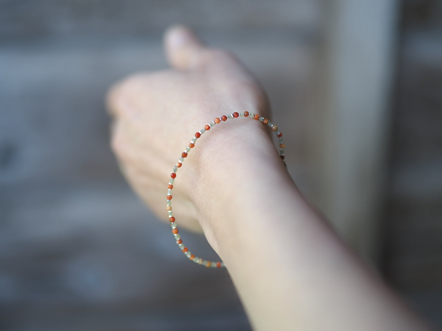 'sponge coral・jade・silver'