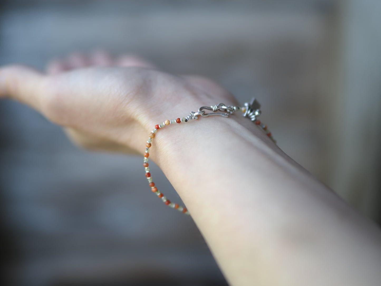 'sponge coral・jade・silver'