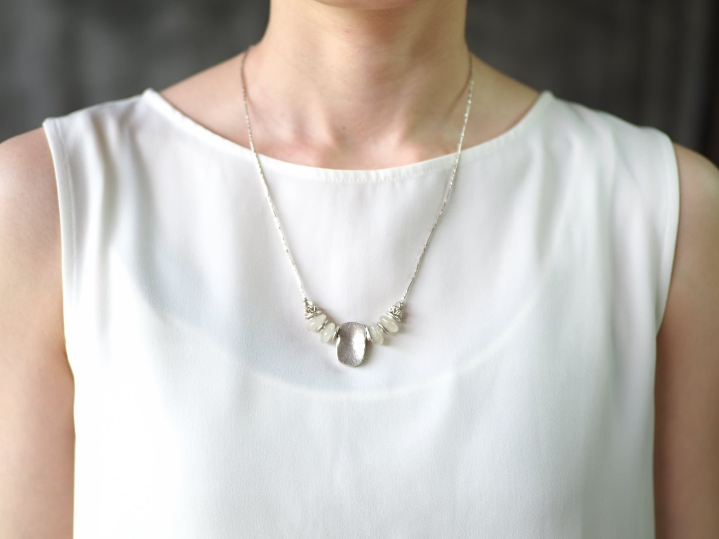 -Karensilver・Libyan grass- silver necklace