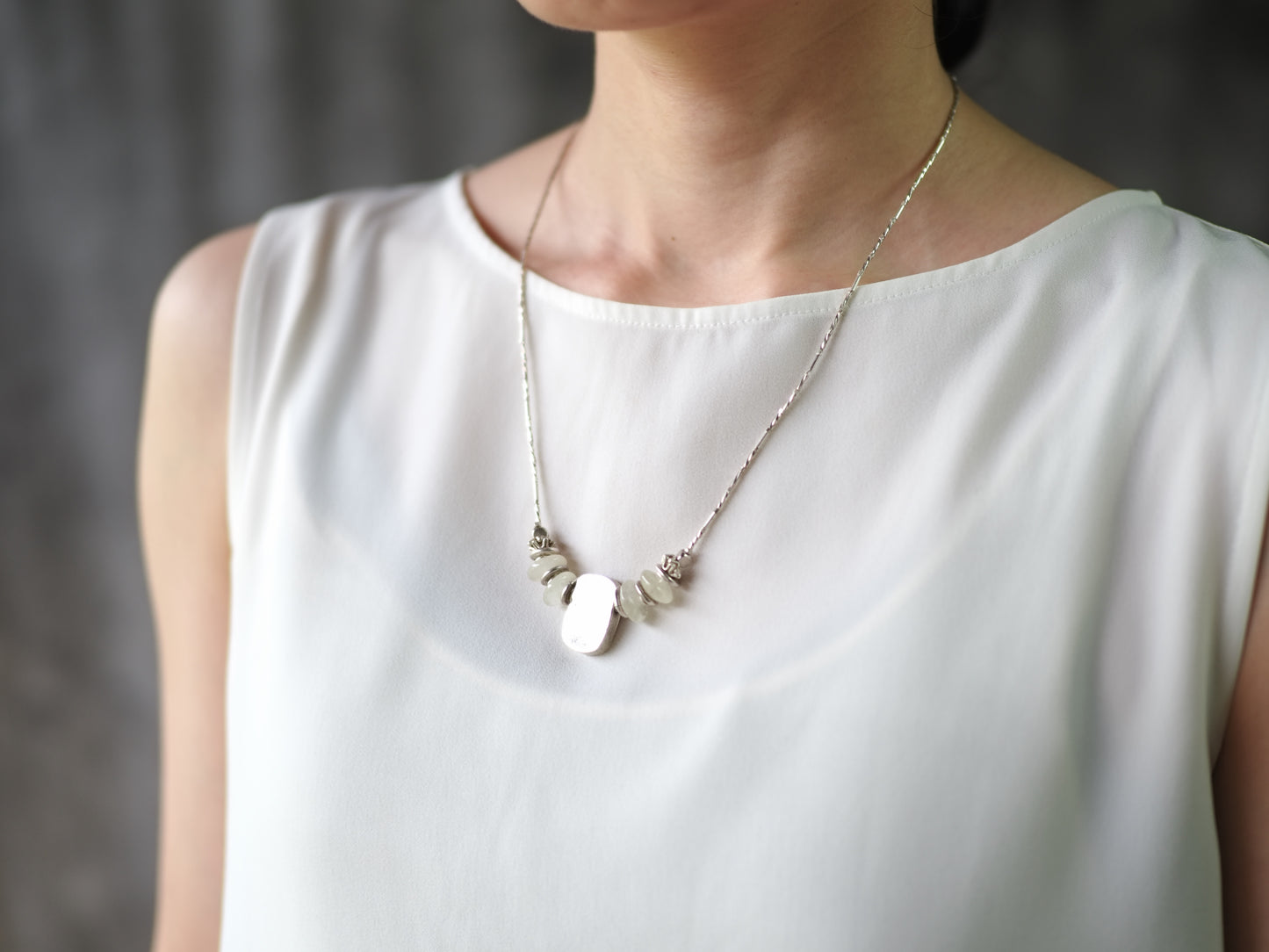 -Karensilver・Libyan grass- silver necklace