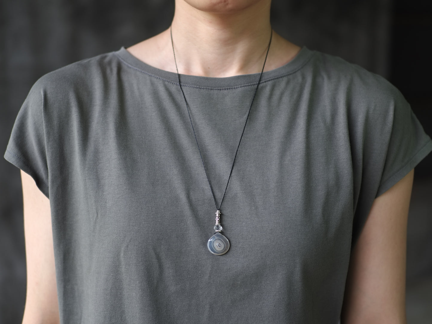 -Solar quartz- pendant