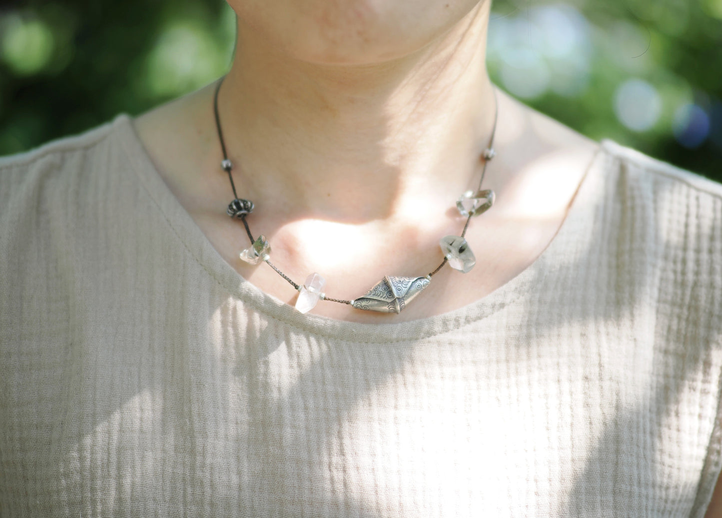 -Moss quartz・Karensilver- code