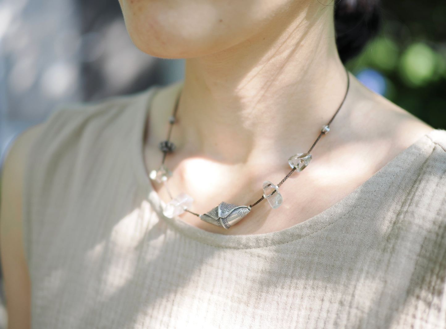 -Moss quartz・Karensilver- code