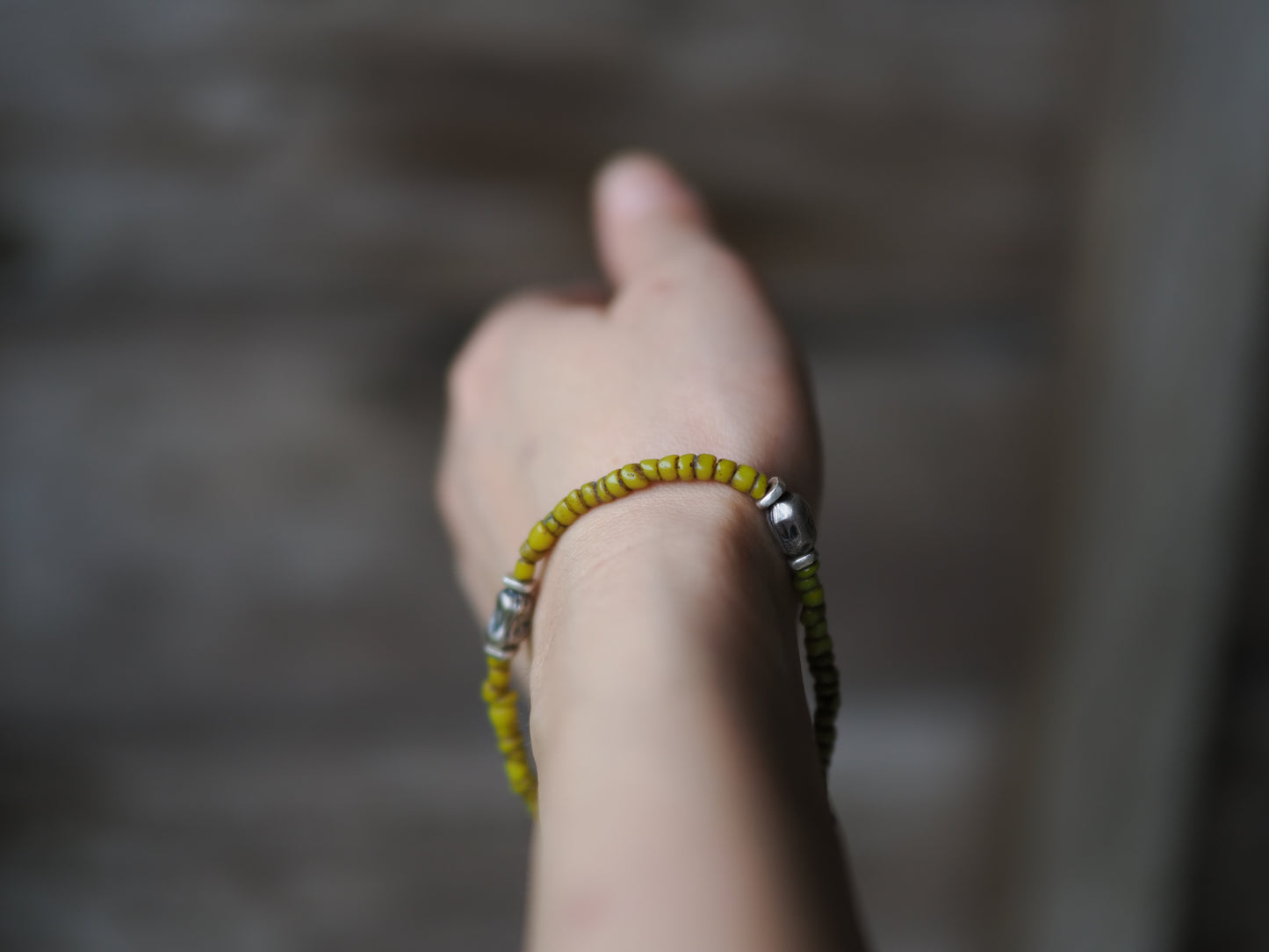 -Bonda beads 'yellow'- bracelet