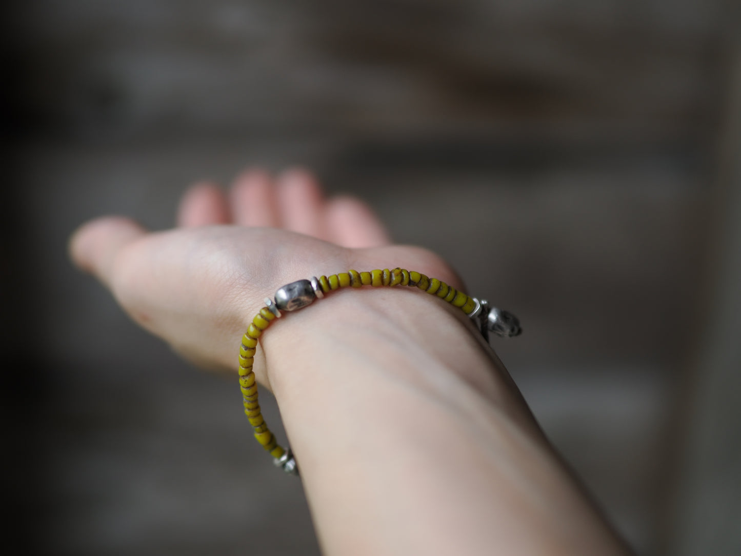 -Bonda beads 'yellow'- bracelet