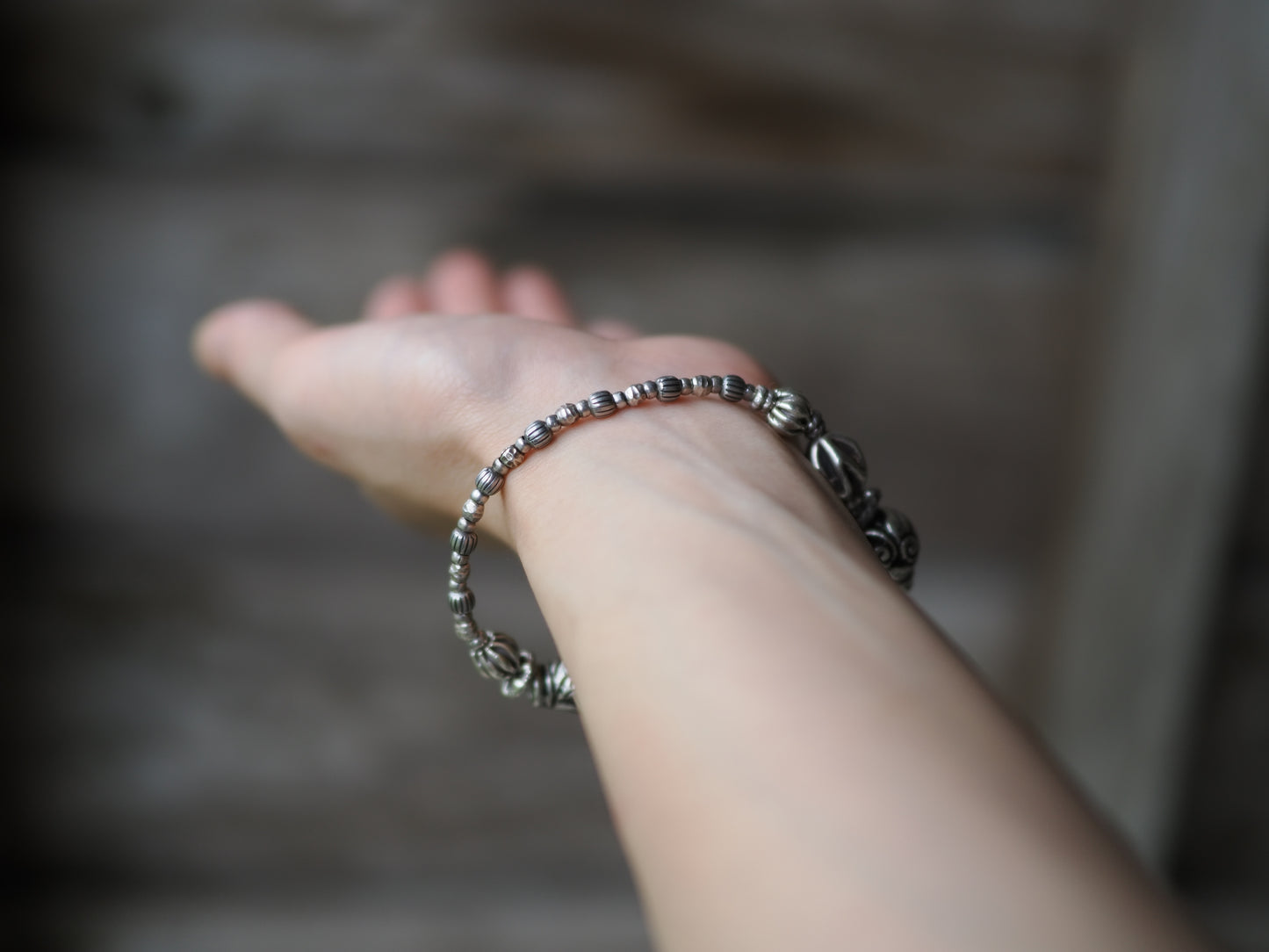 -India・Karen- silver bracelet