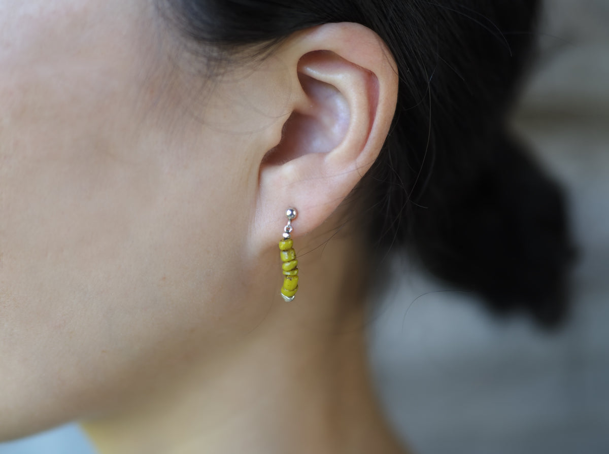 -Bonda beads 'yellow'- studs