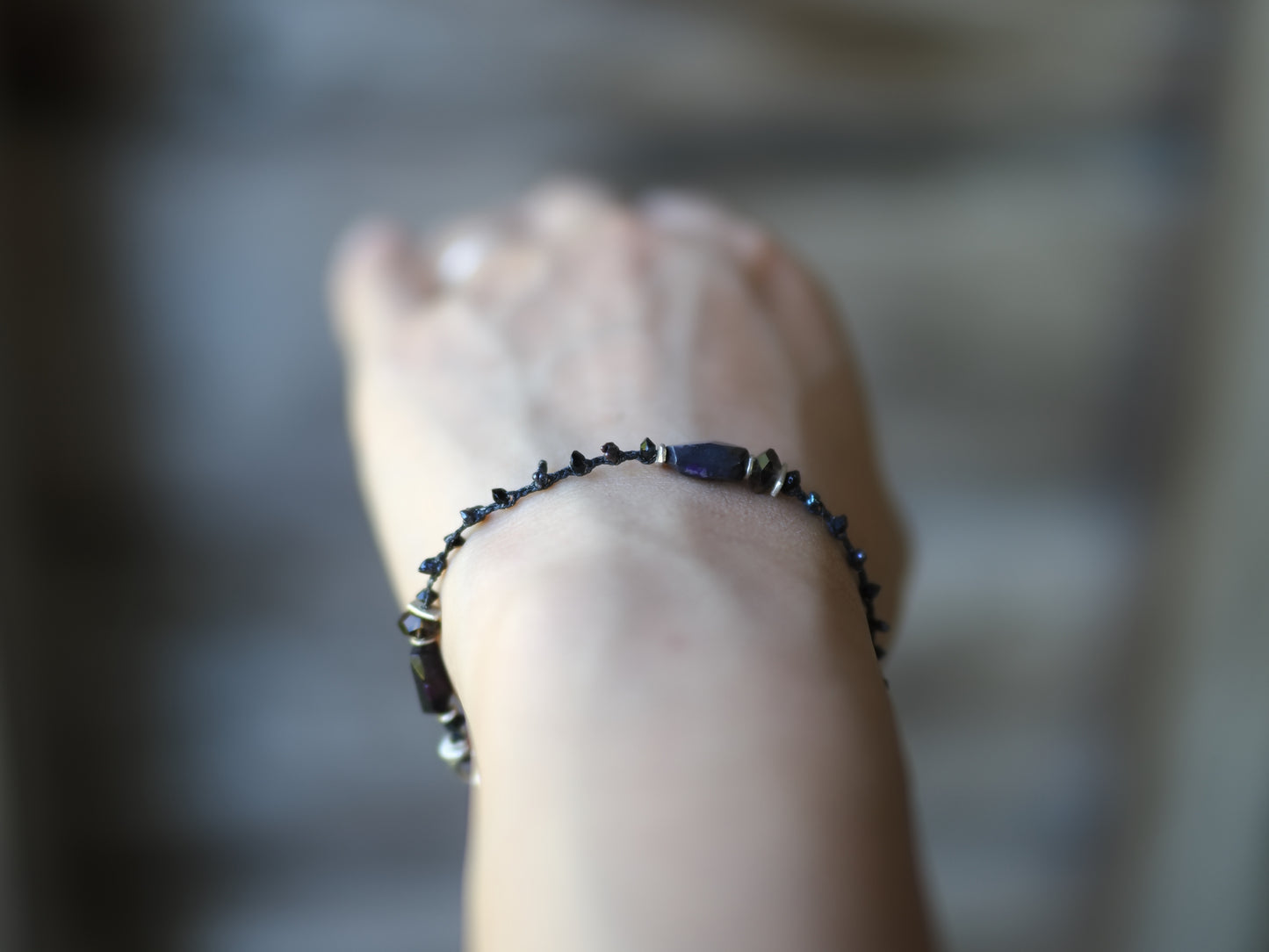 -Sugilite- braid bracelet