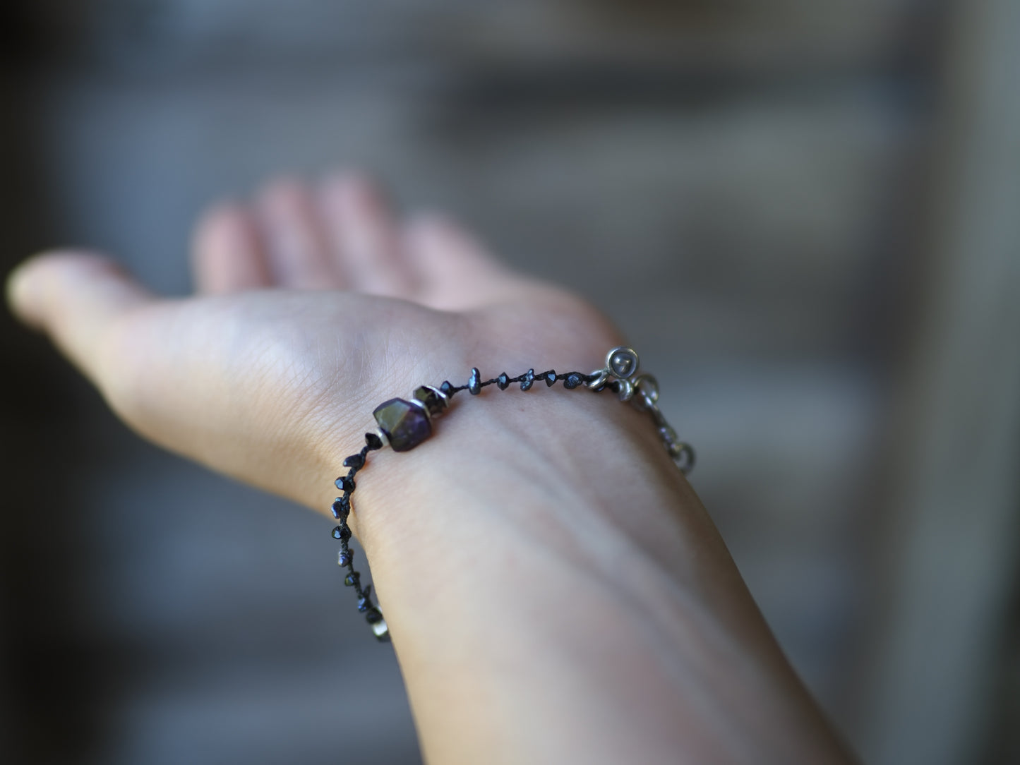 -Sugilite- braid bracelet