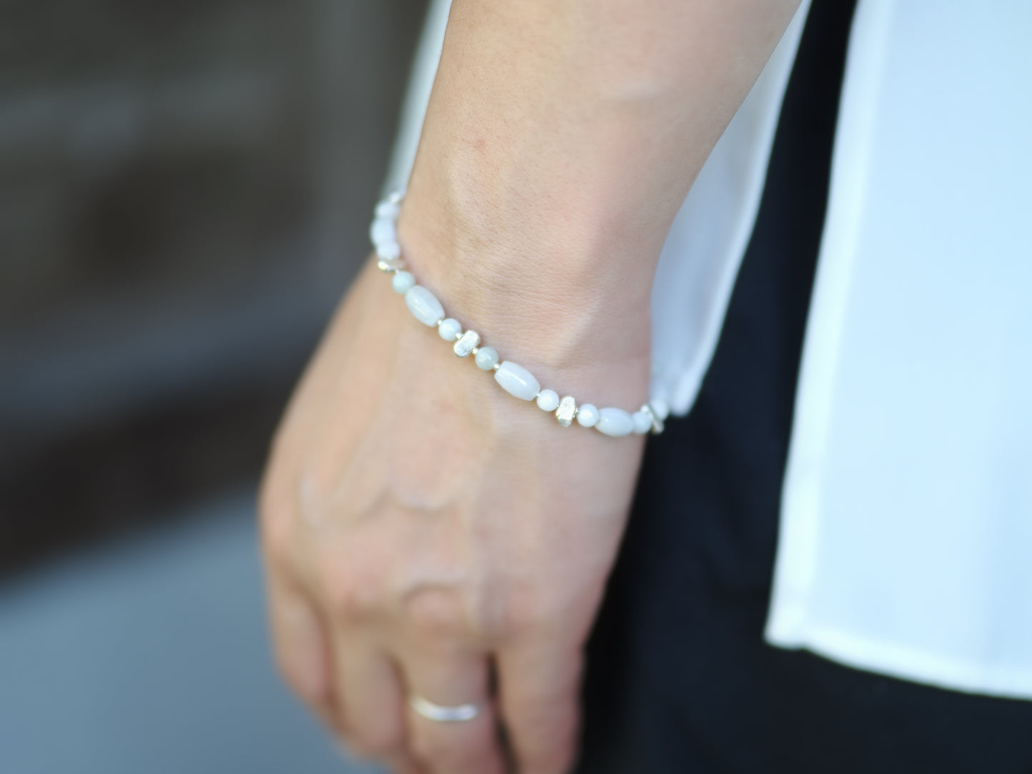 -Jade・silver- bracelet