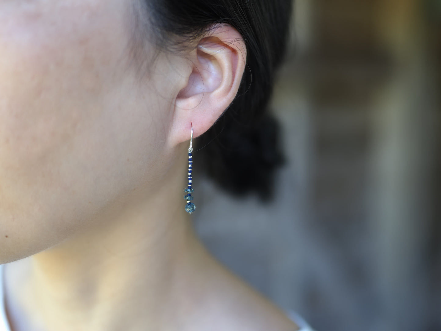 -Kyanite・Lapis lazuli- 'beads line' hooks