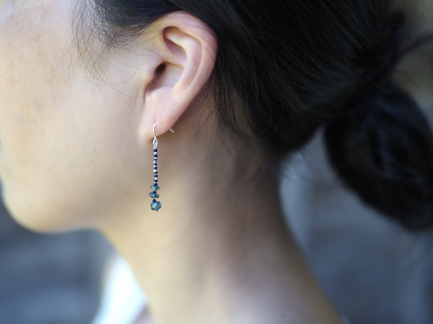 -Kyanite・Lapis lazuli- 'beads line' hooks