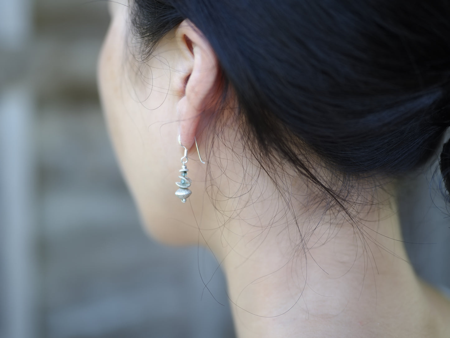 -Karensilver・Aquamarine- hooks