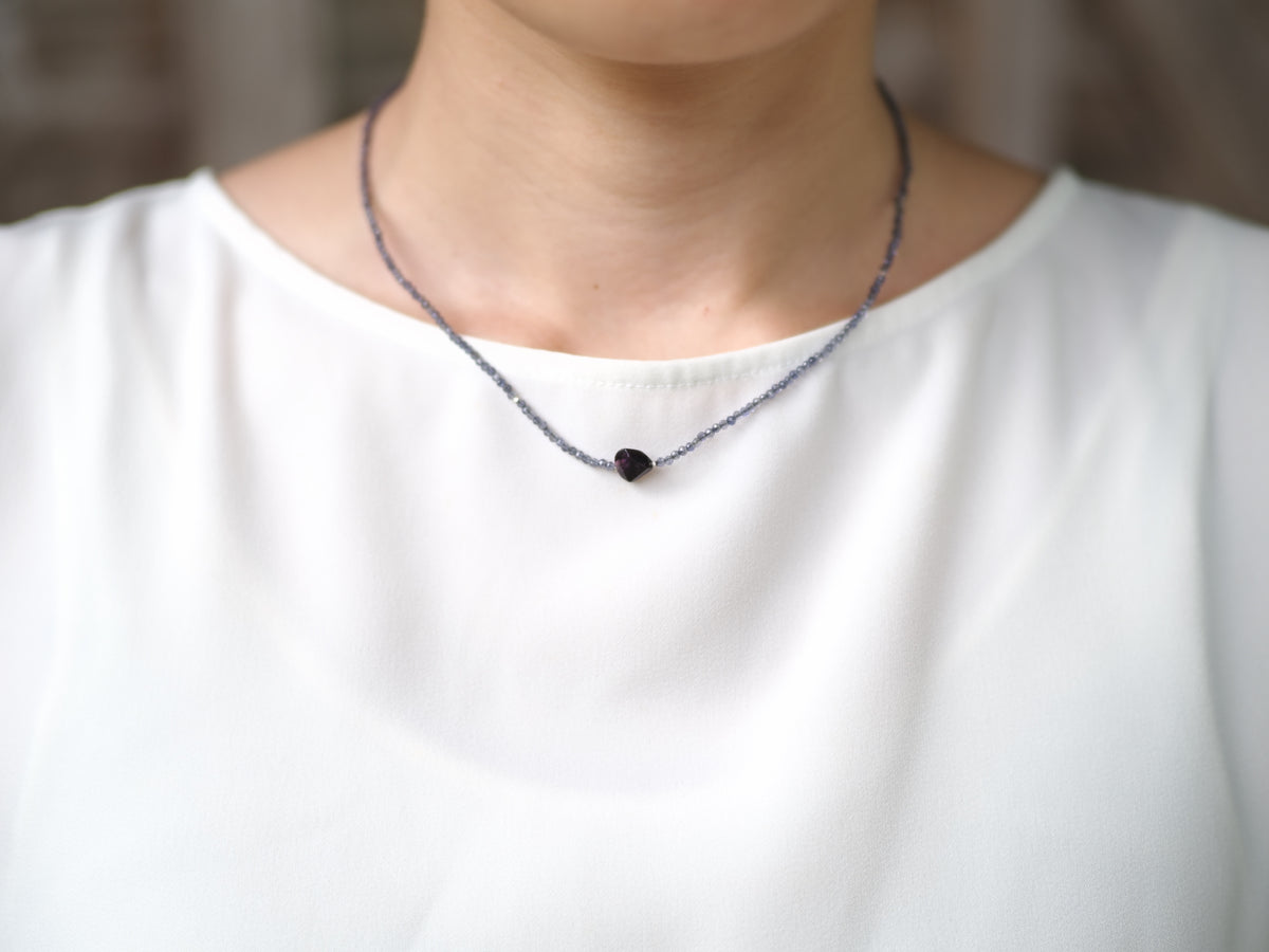 -Sugilite- iolite choker