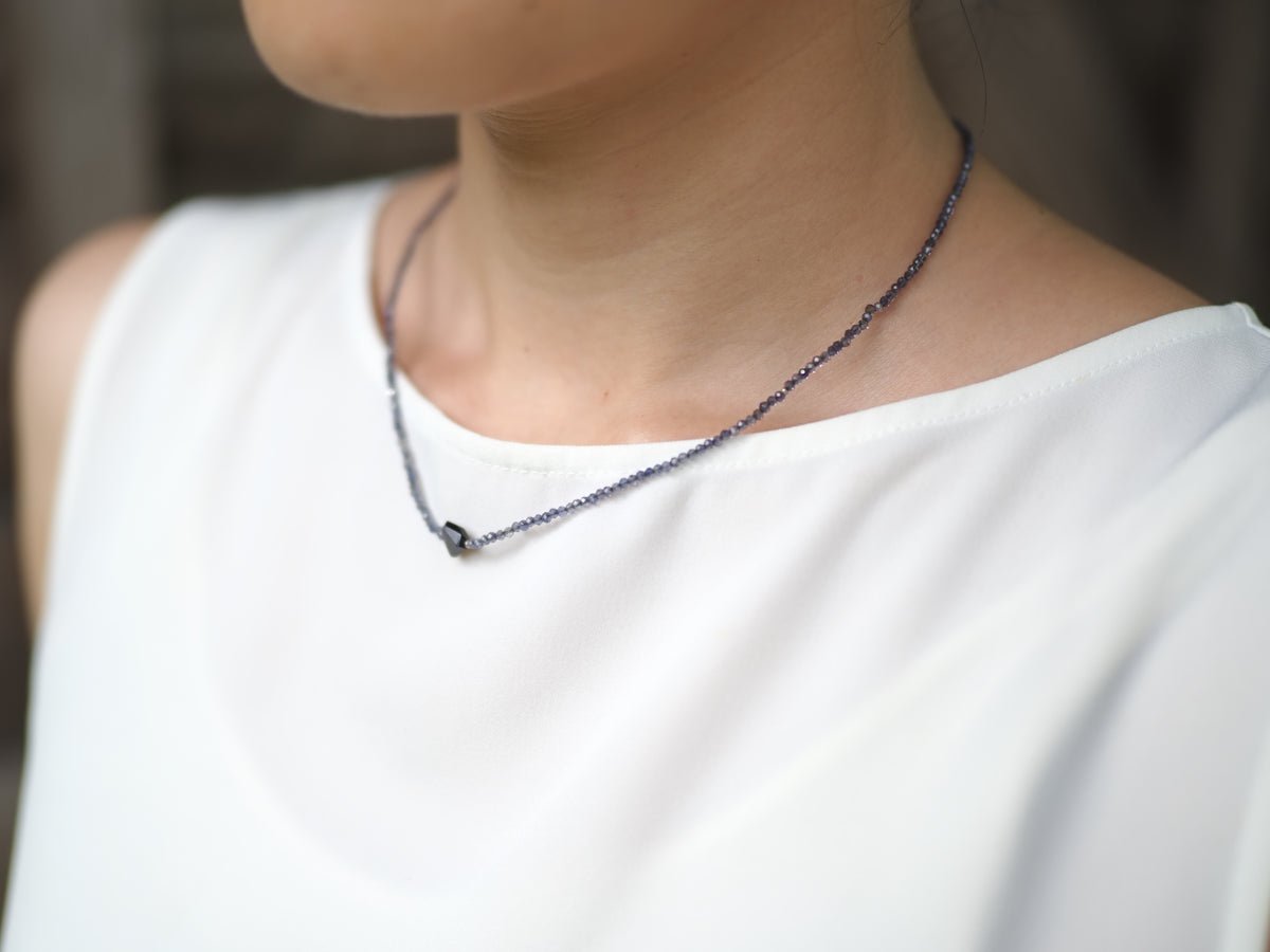 -Sugilite- iolite choker