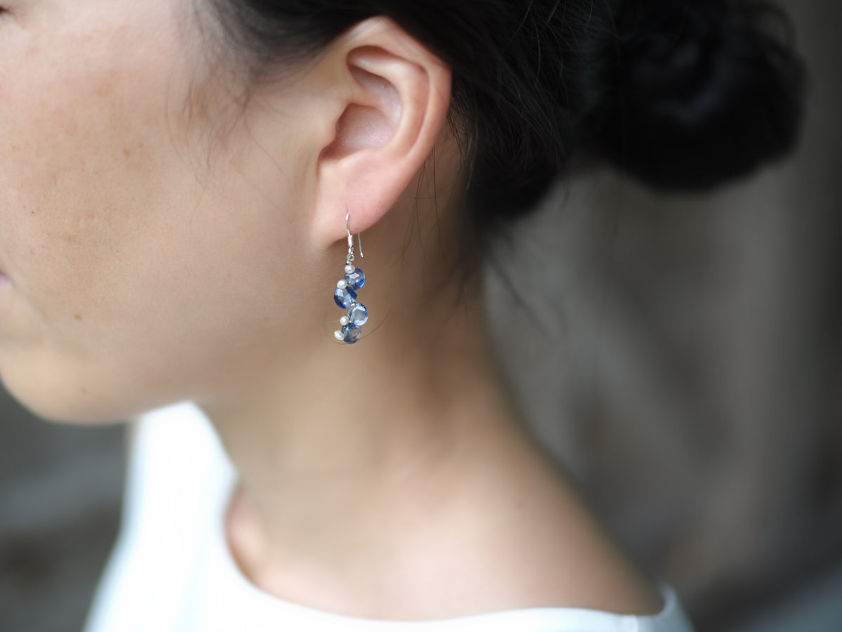 -Kyanite・pearl- hooks