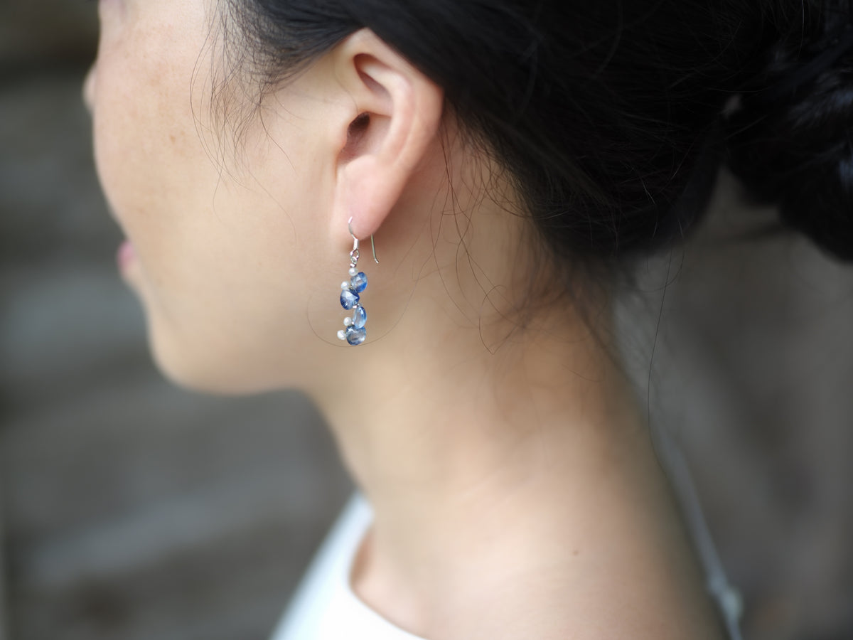 -Kyanite・pearl- hooks