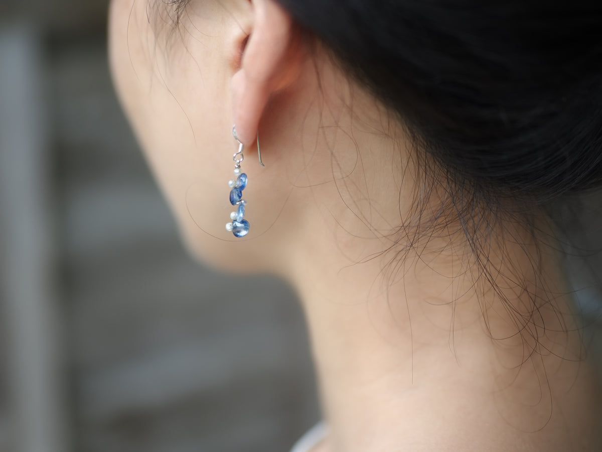 -Kyanite・pearl- hooks