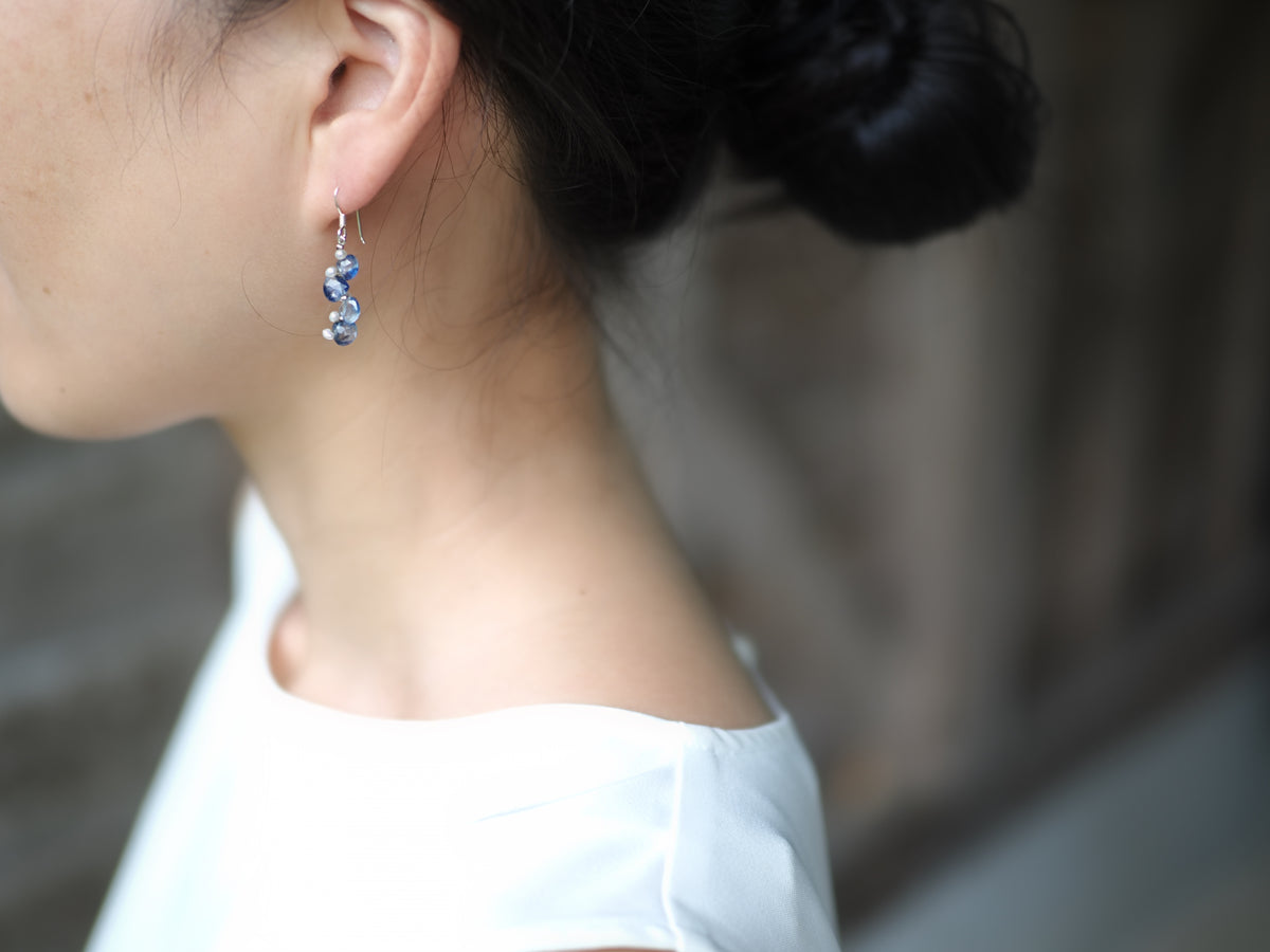 -Kyanite・pearl- hooks