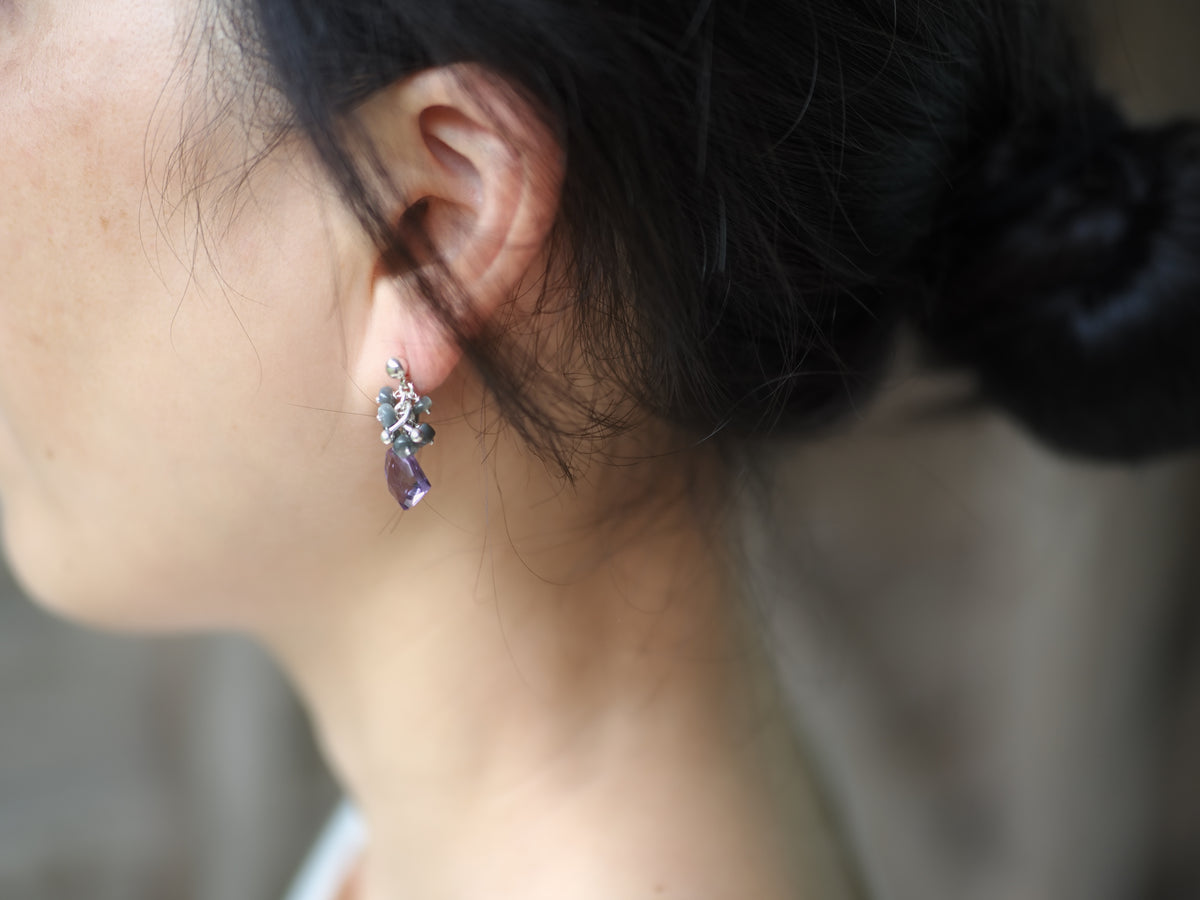 -Amethyst・Alexandrite- studs