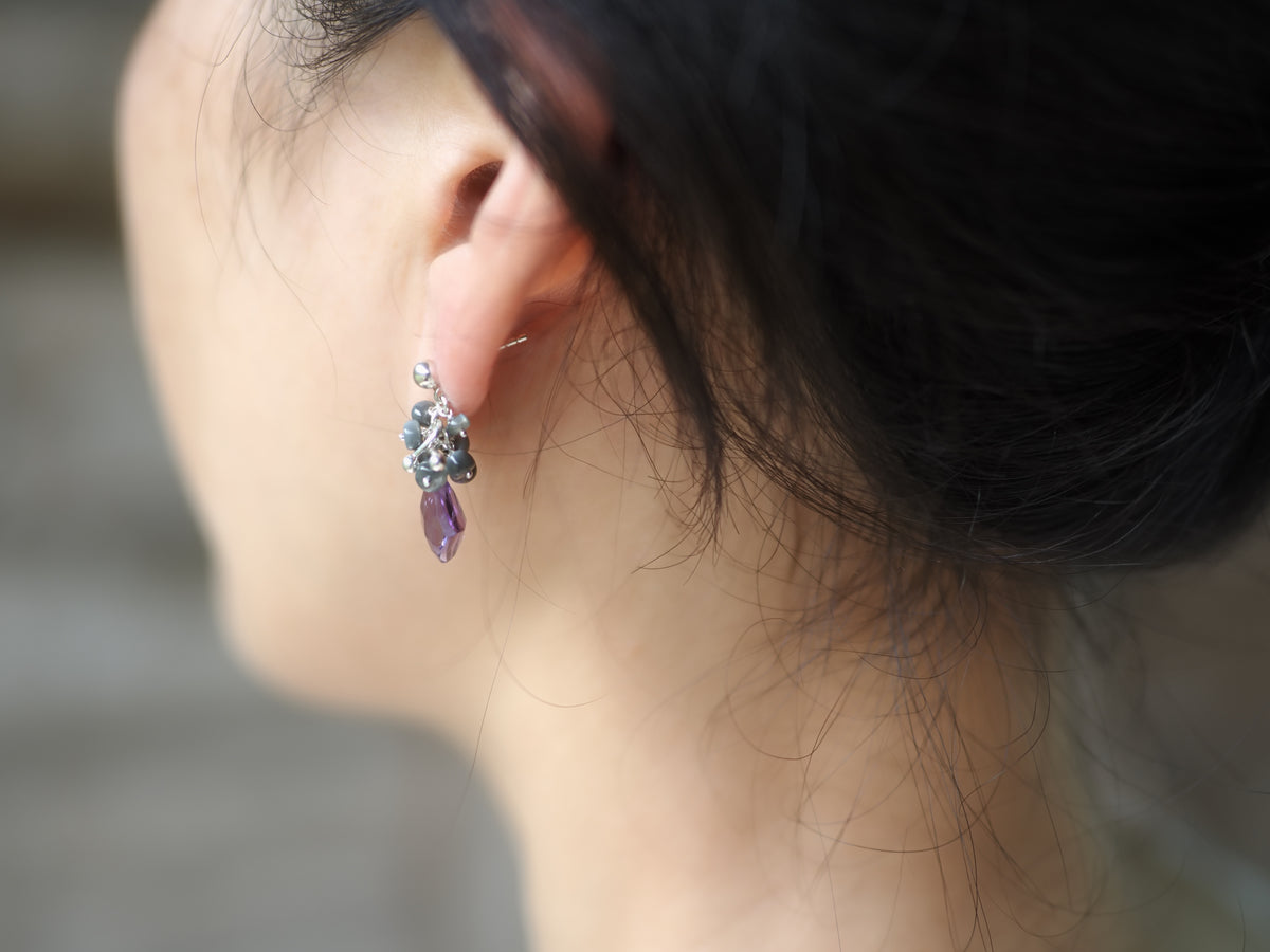 -Amethyst・Alexandrite- studs