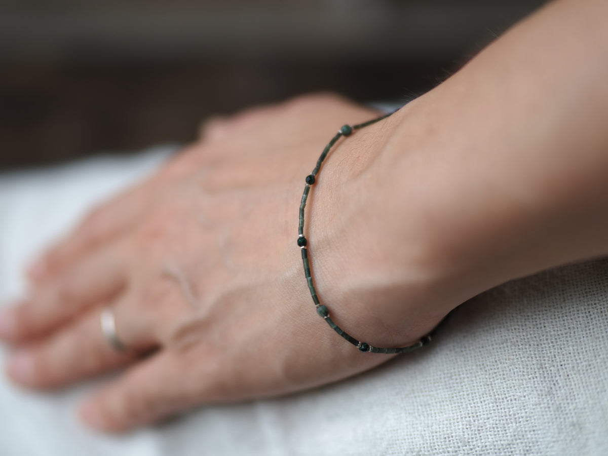 -emelard・malachite- jade bracelet