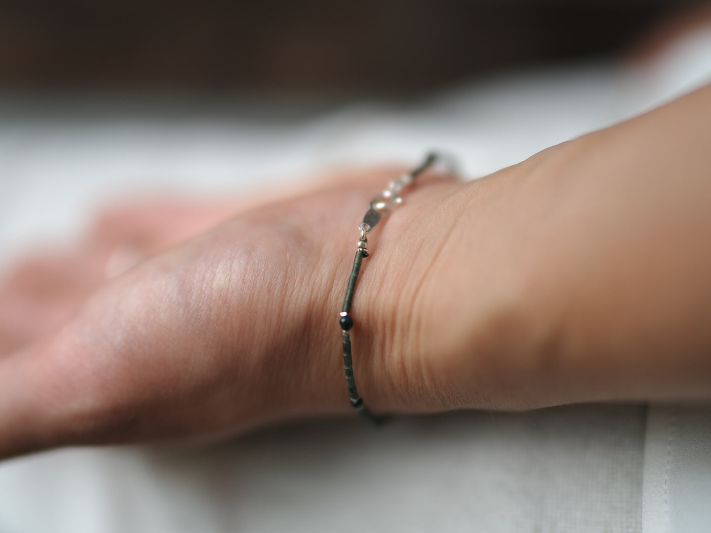 -emelard・malachite- jade bracelet