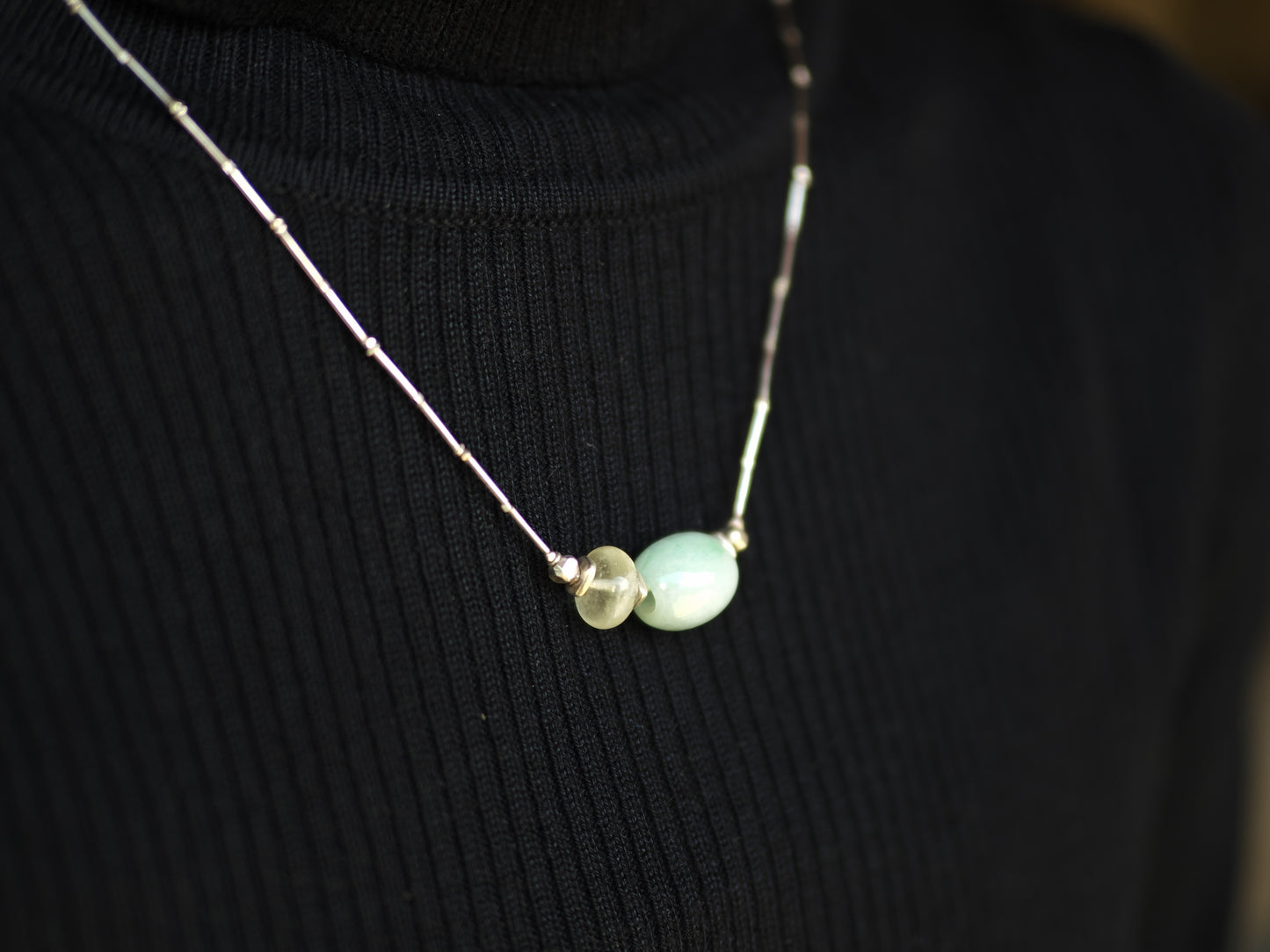 -Libyan glass・Jade- silver