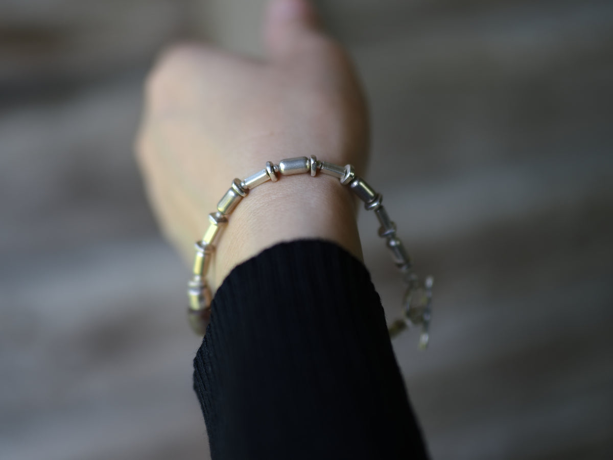 ピュービーズ×インドシルバーブレスレット