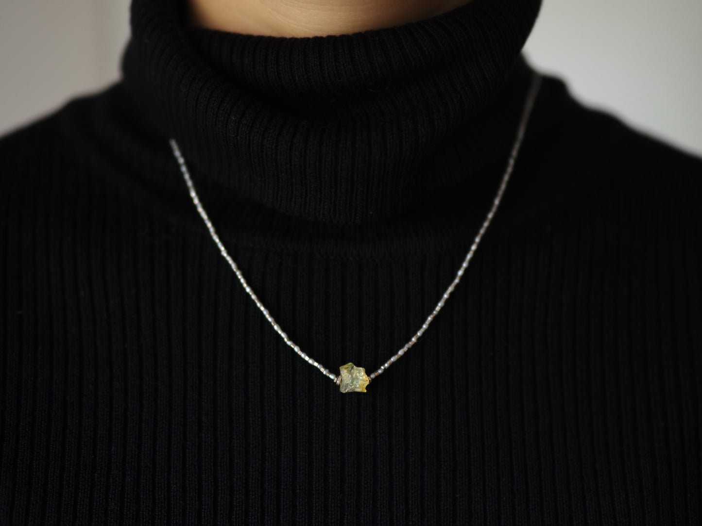 -rough Opal- pearl & silver