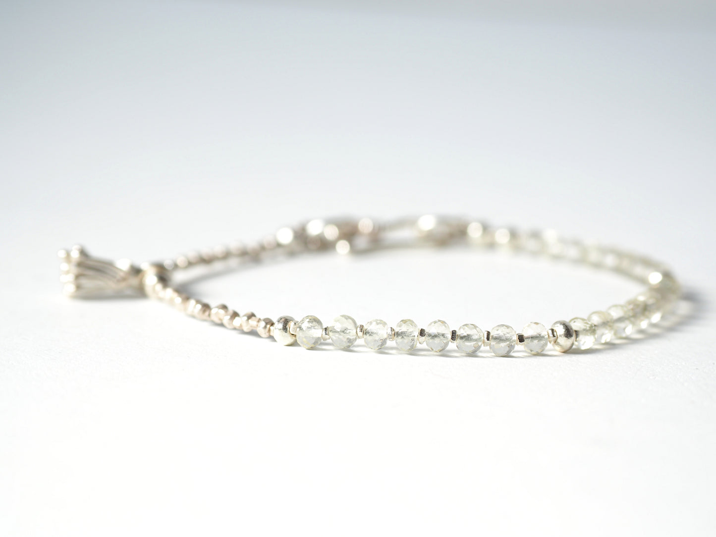-Scapolite- silver bracelet
