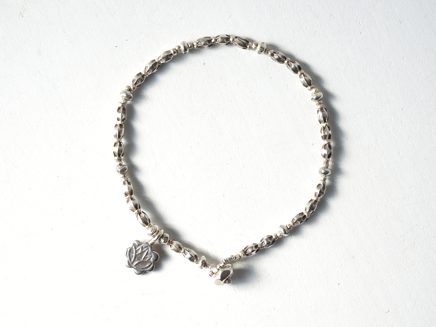 -Lotus- Silver Bracelet