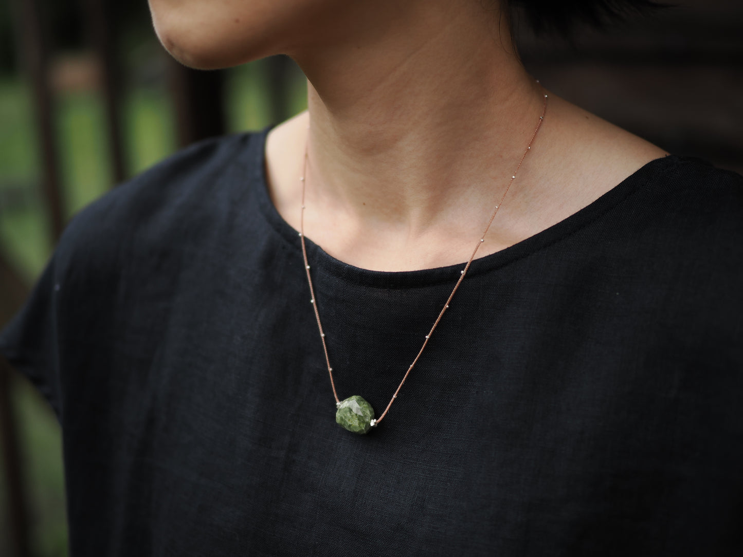 -Jade- code necklace