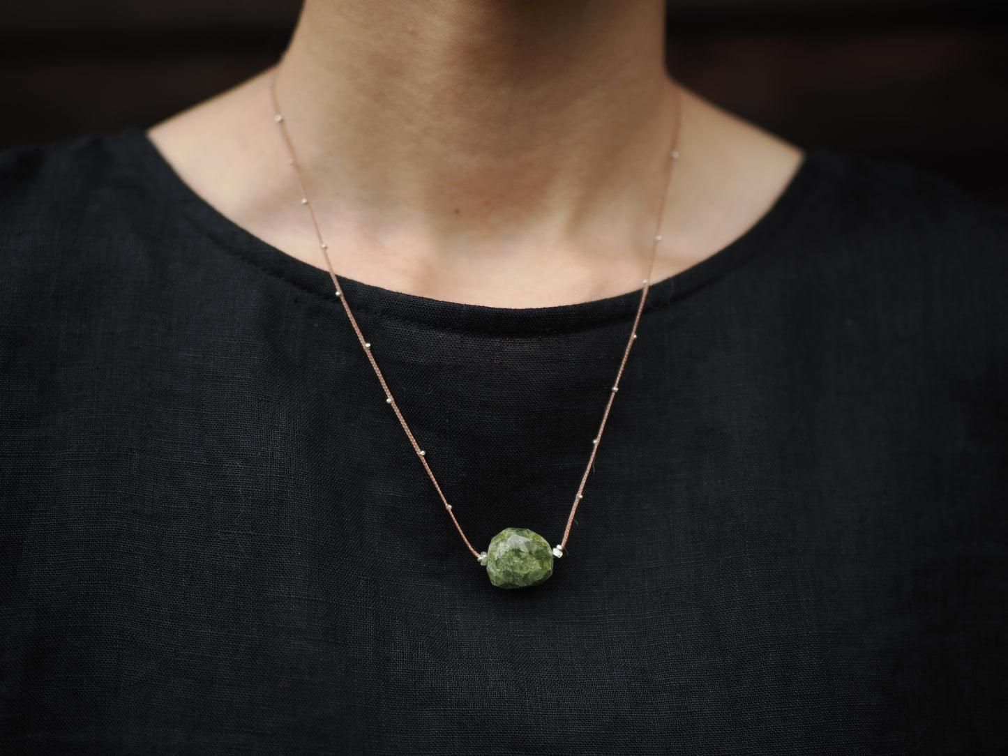 -Jade- code necklace