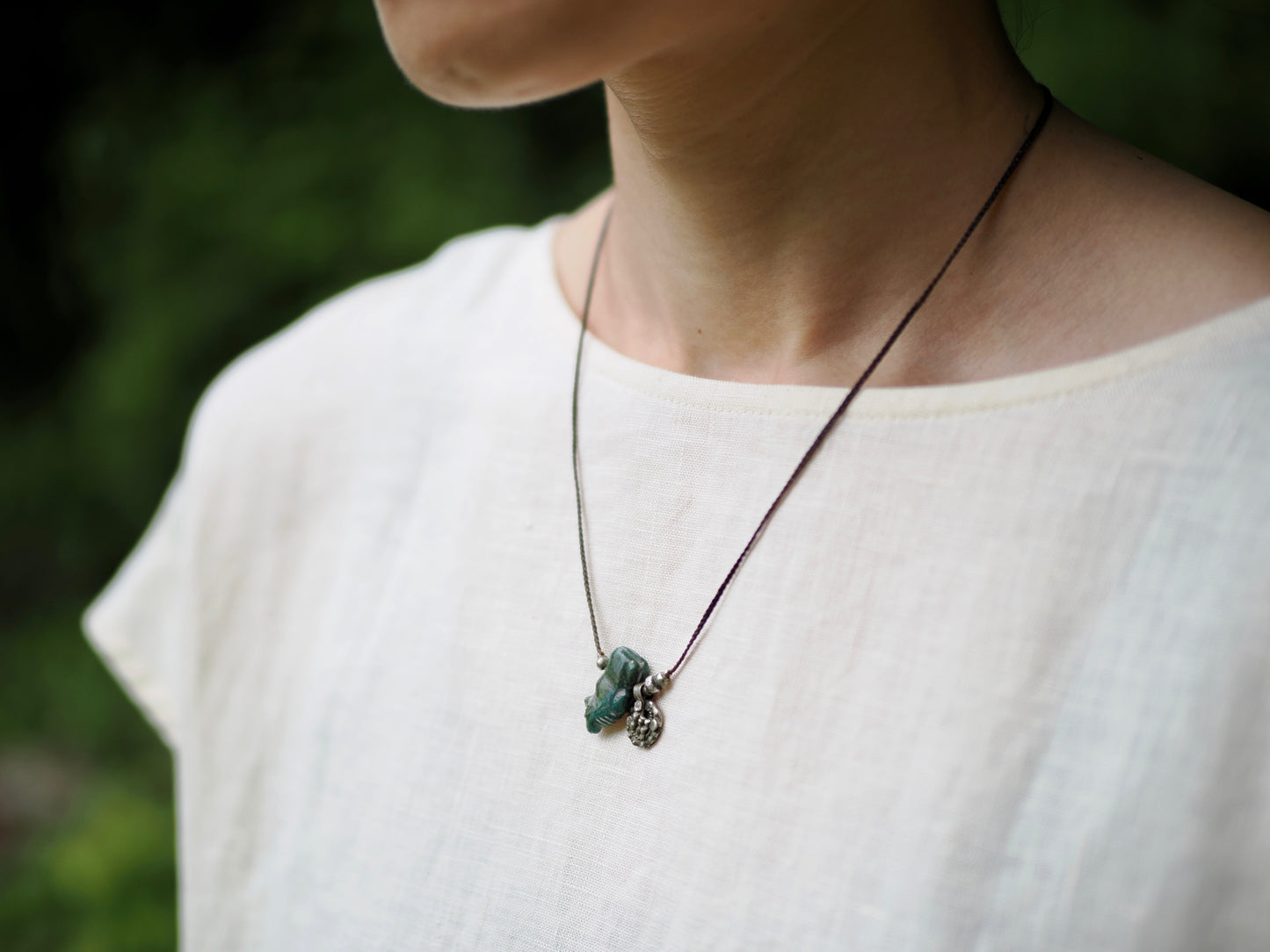 -Animal turquoise- code pendant