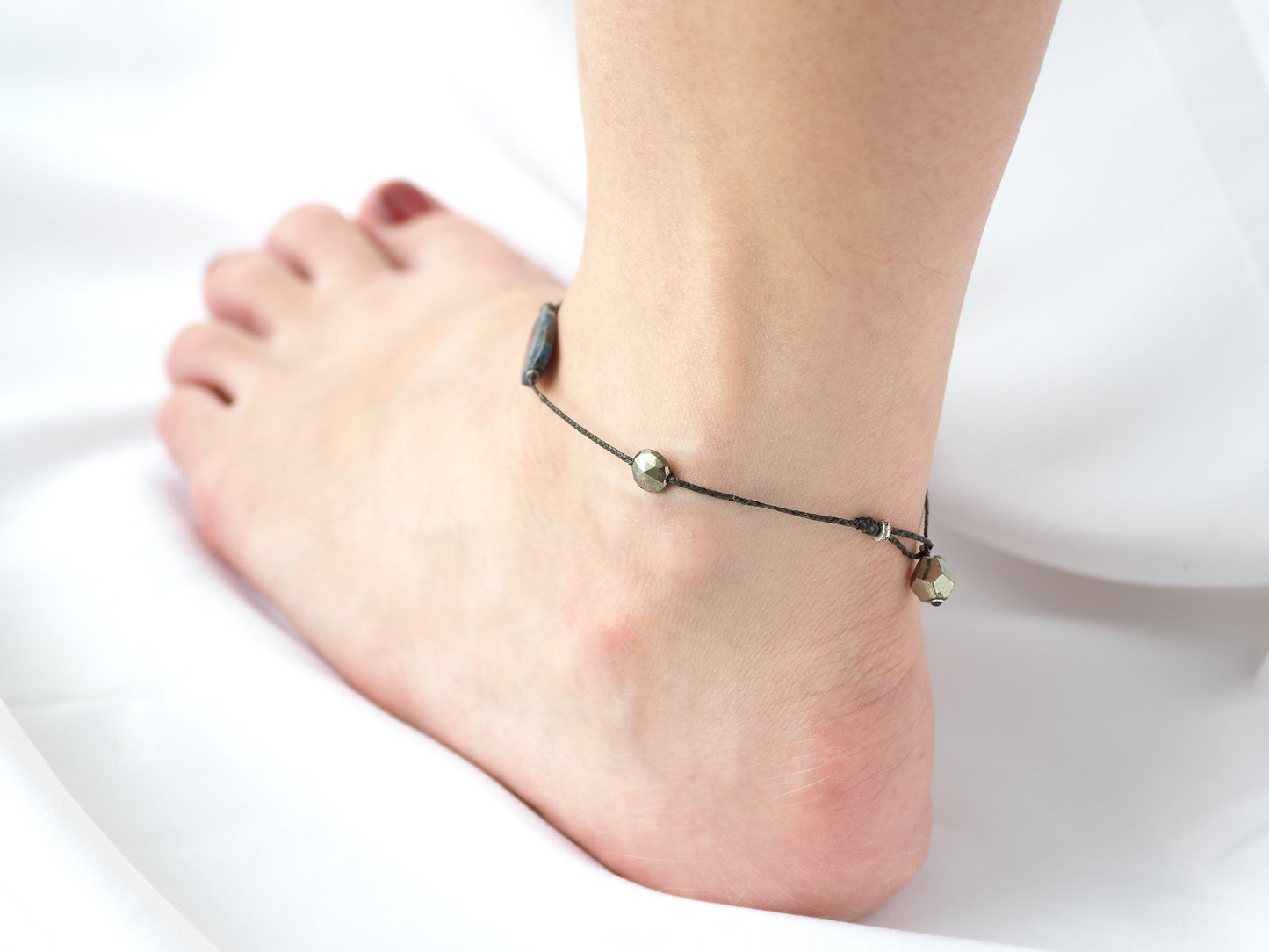 -Ruby in zoisite- wax code Anklet