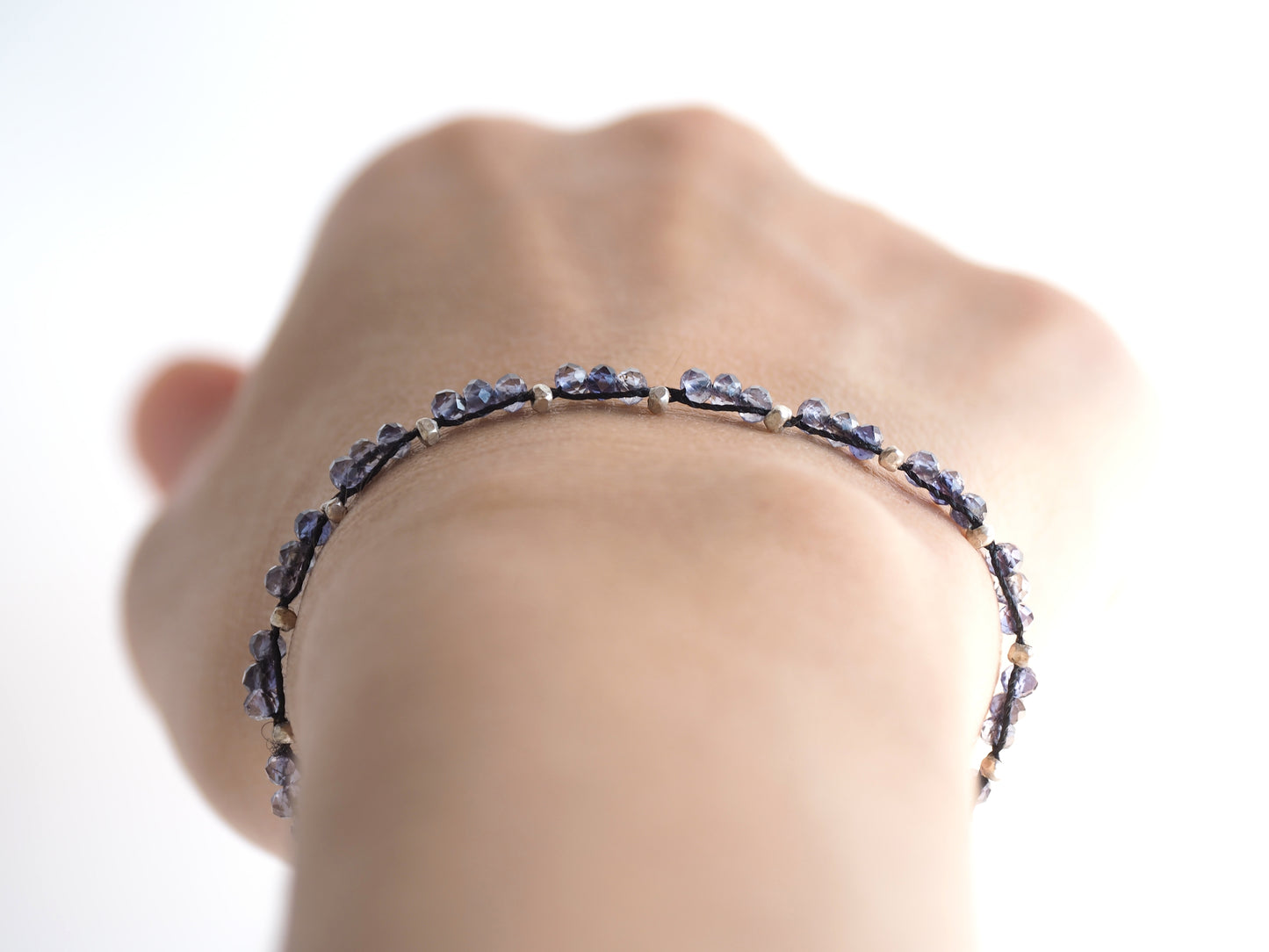 Braid bracelet -Iolite-