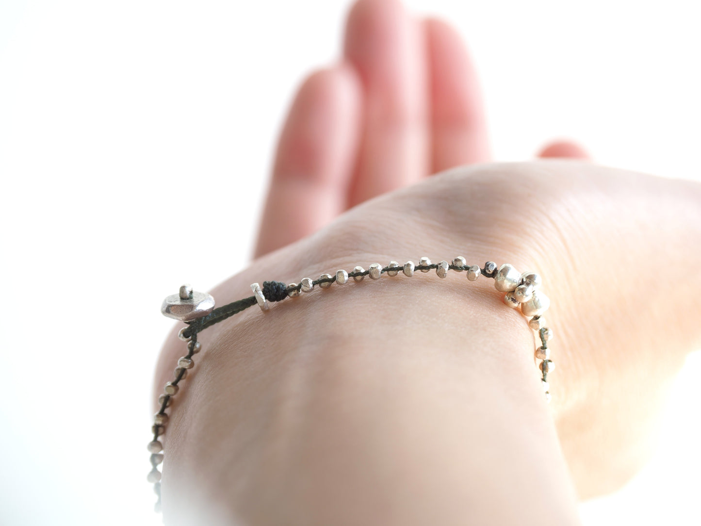 Braid bracelet -silver-