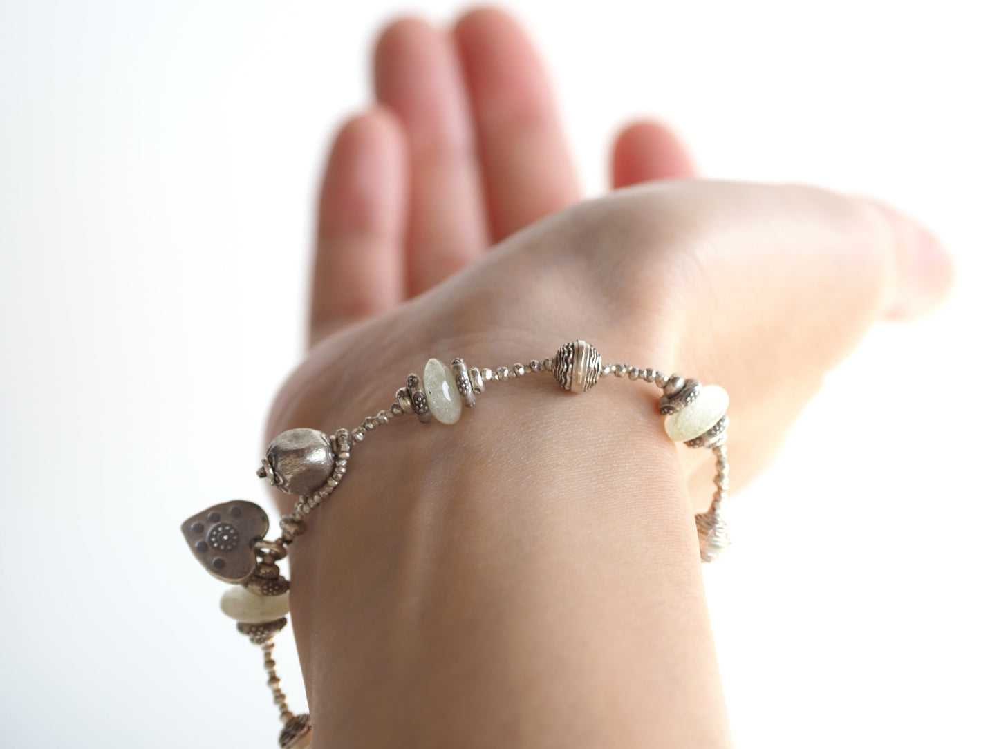 -Libyan grass- silver bracelet