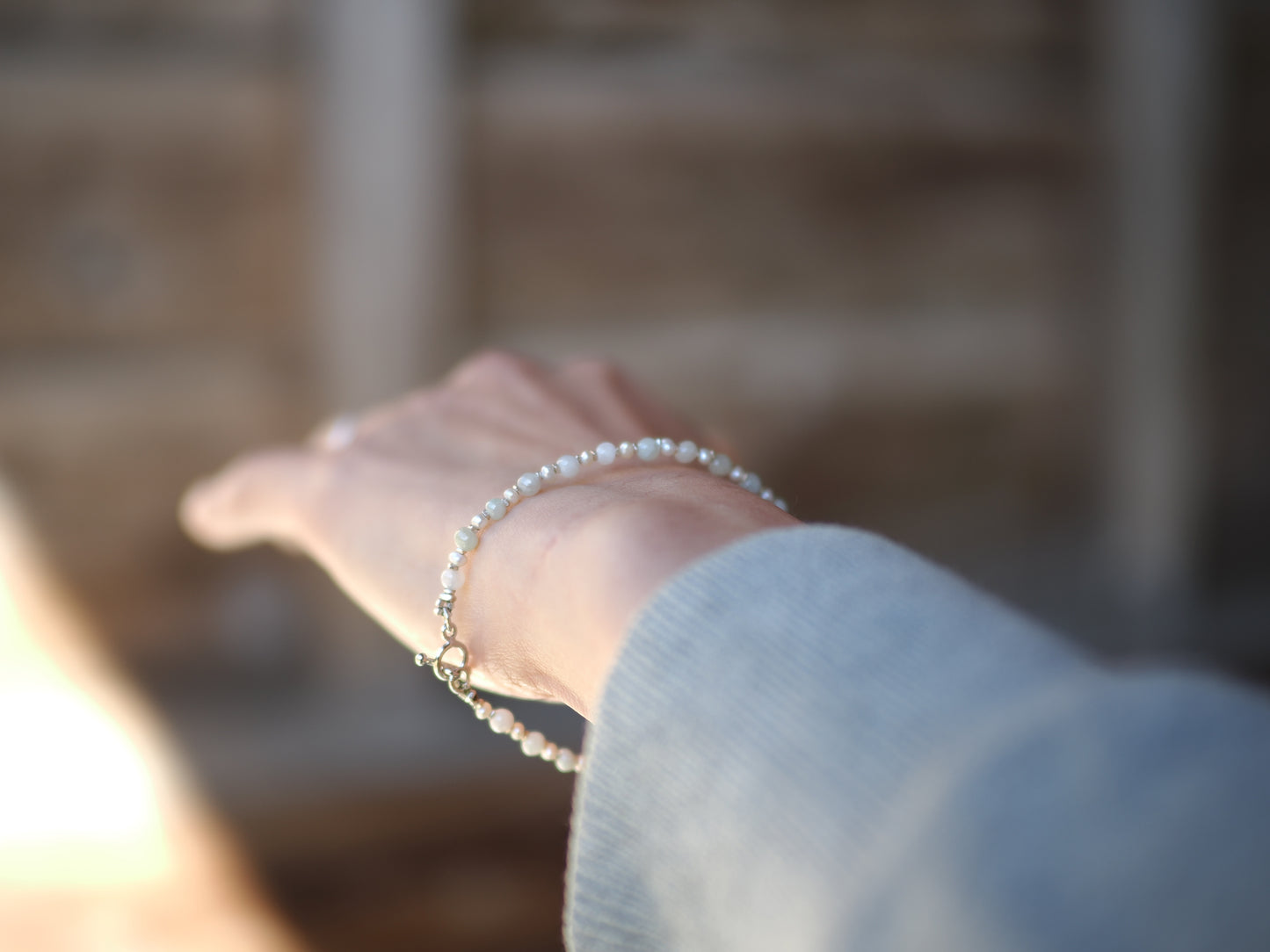 -Jade・Pearl・Silver- bracelet